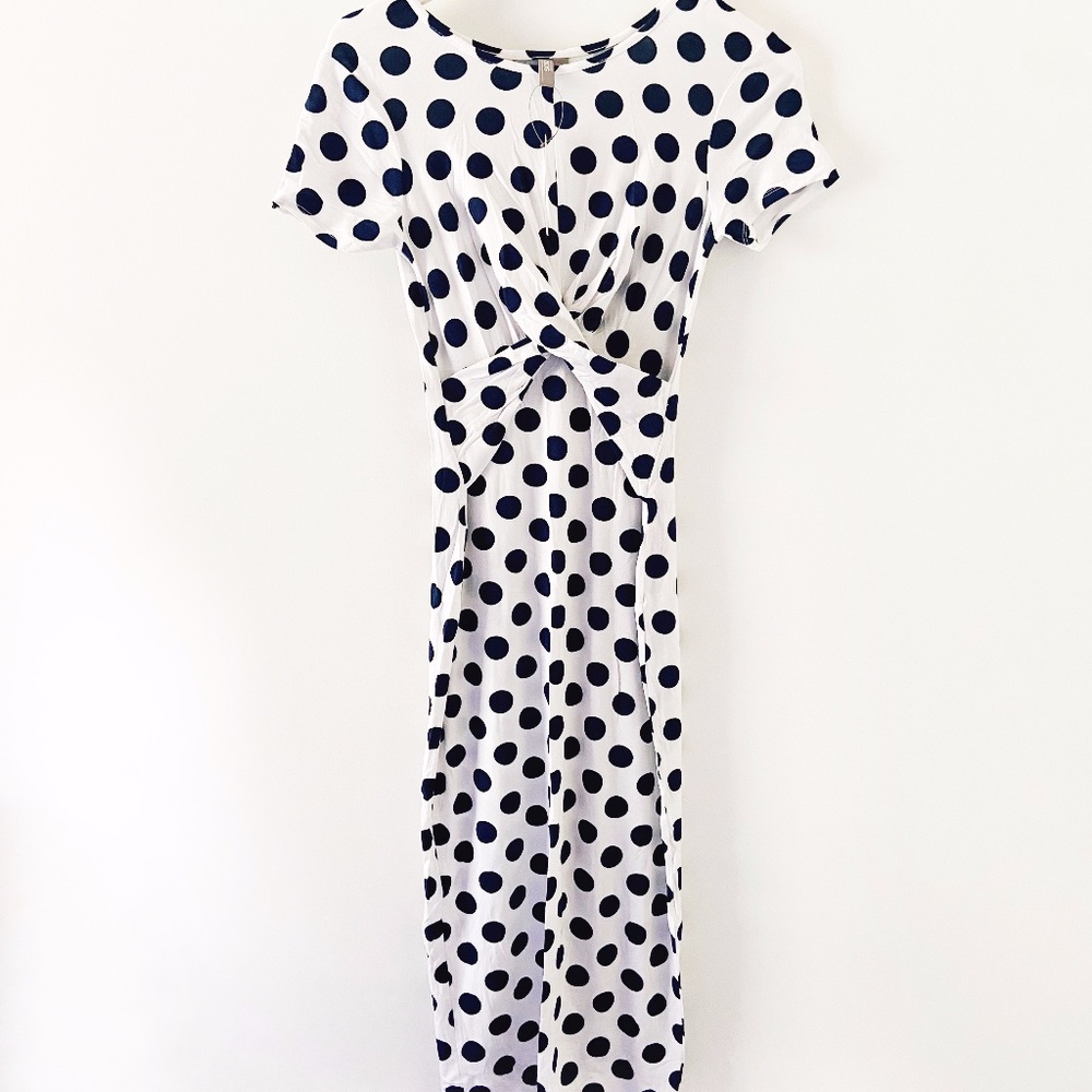 ASOS | Polka Dot Bodycon Midi Dress